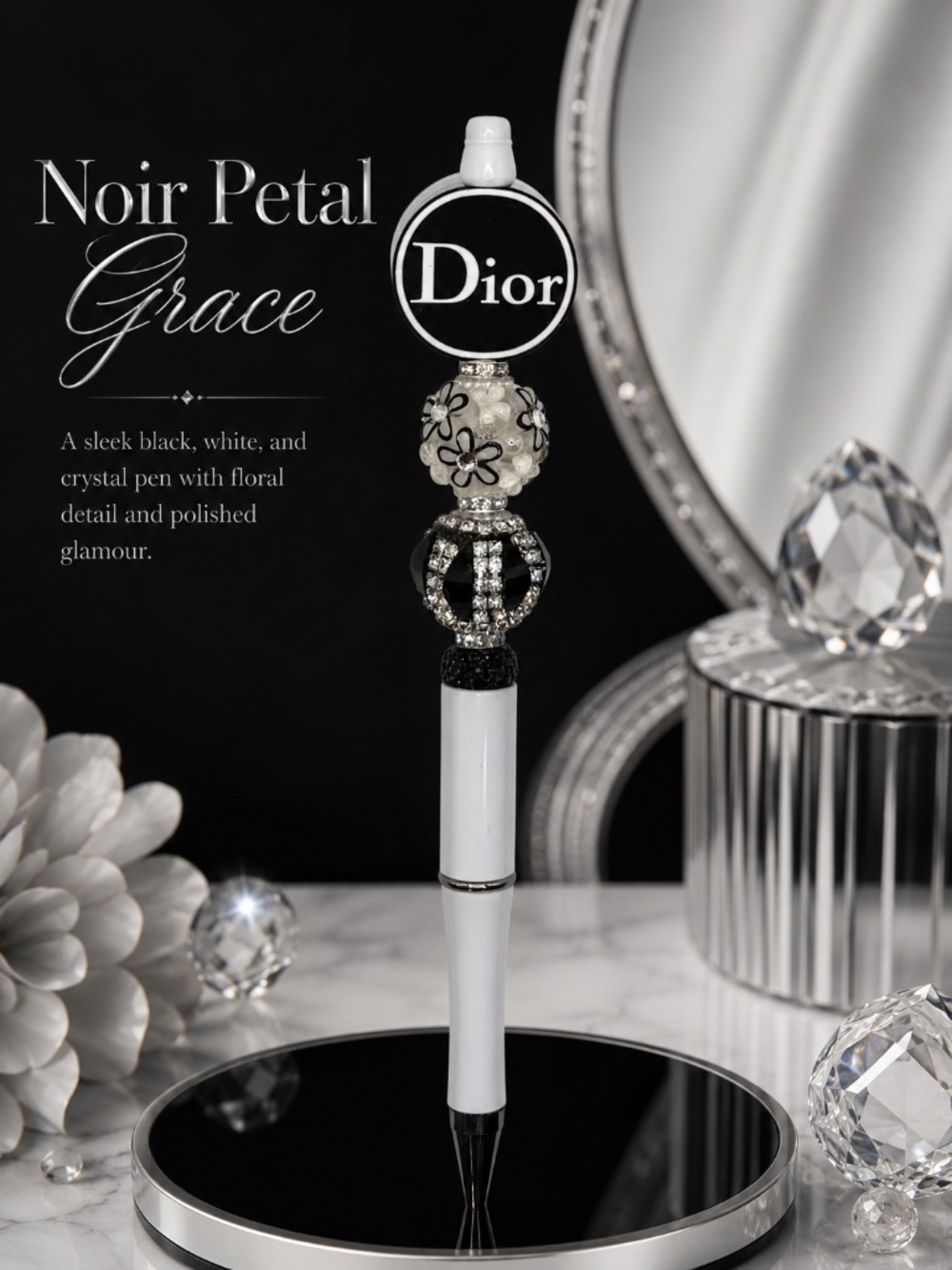 Noir Petal Grace Pen
